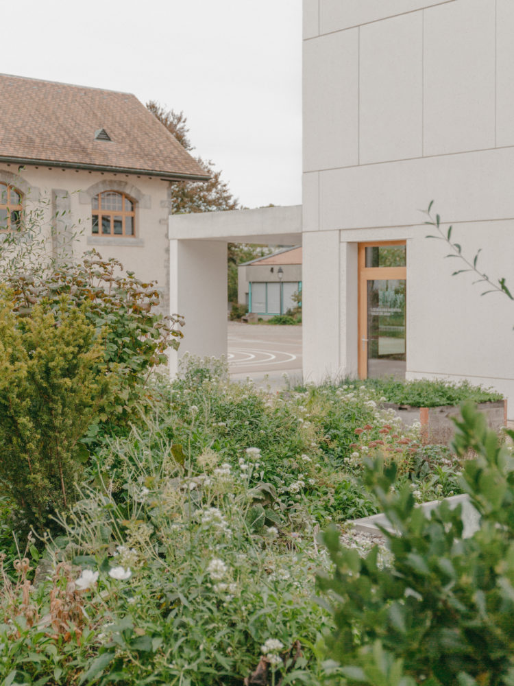 Aménagement extérieur d'une école à Meinier