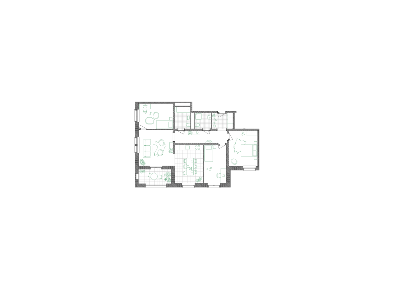 typologie plan Athenaz Avusy apaar