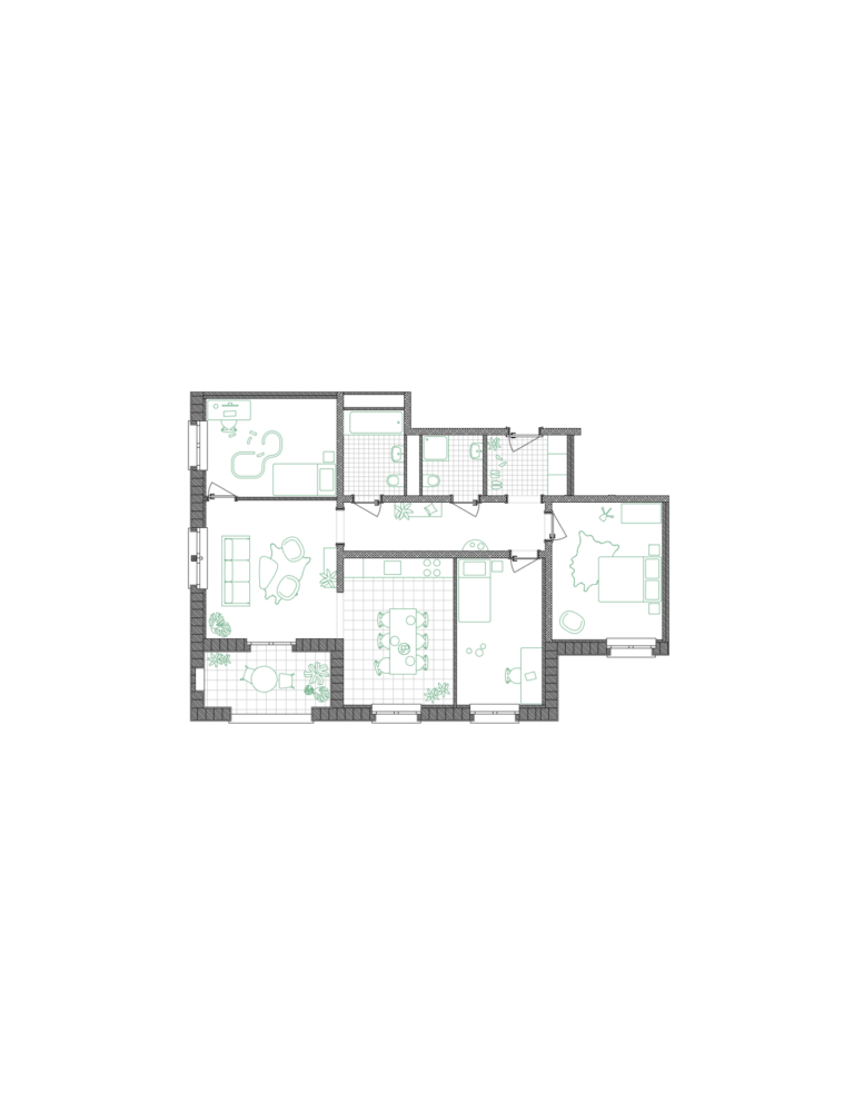 typologie plan Athenaz Avusy apaar