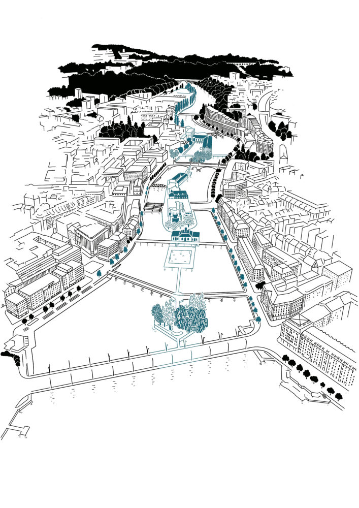 croquis Rhône concept territoriale continuité apaar