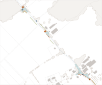 Plan des interventions - Route de Prevessin - architecture du paysage