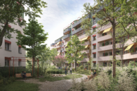 Vue extérieur - Surélévation à Onex - concours 2ème prix