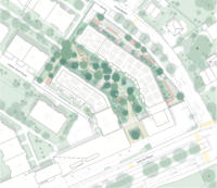 Plan d'ensemble - Surélévation à Onex - concours 2ème prix