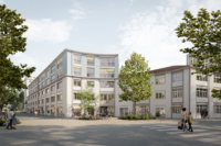 Vue extérieur - 2ème prix - Transformation et surélévation à Genève, Gourgas