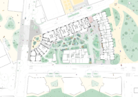 Plan de rez-de-chaussée - 2ème prix - Transformation et surélévation à Genève, Gourgas