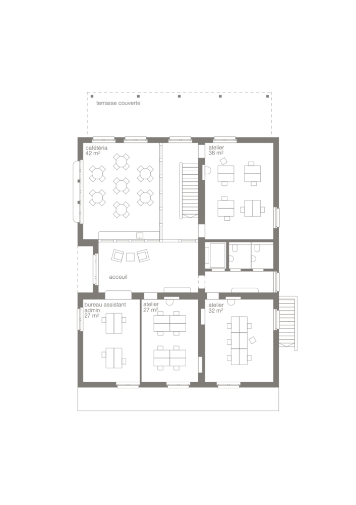 Plan typologie - Transformation et rénovation du site de Malagny, dit “L’Essarde” apaar
