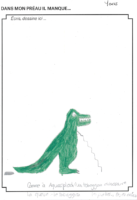 Végétalisation d'un préau à Chêne-Bougeries dessin d'enfants