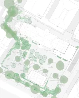 Plan de végétalisation d'un préau à Chêne-Bougeries