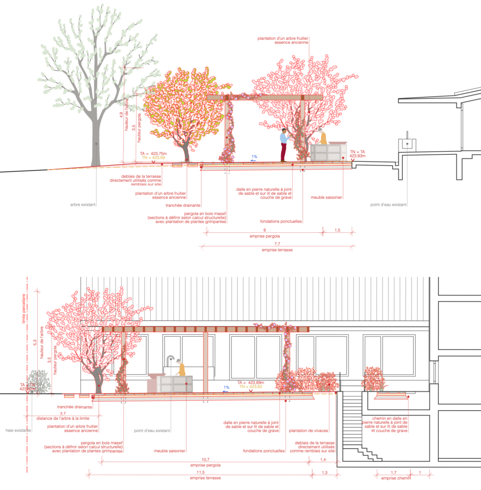 Anières coupe pergola