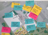 Anières plan annoté post it