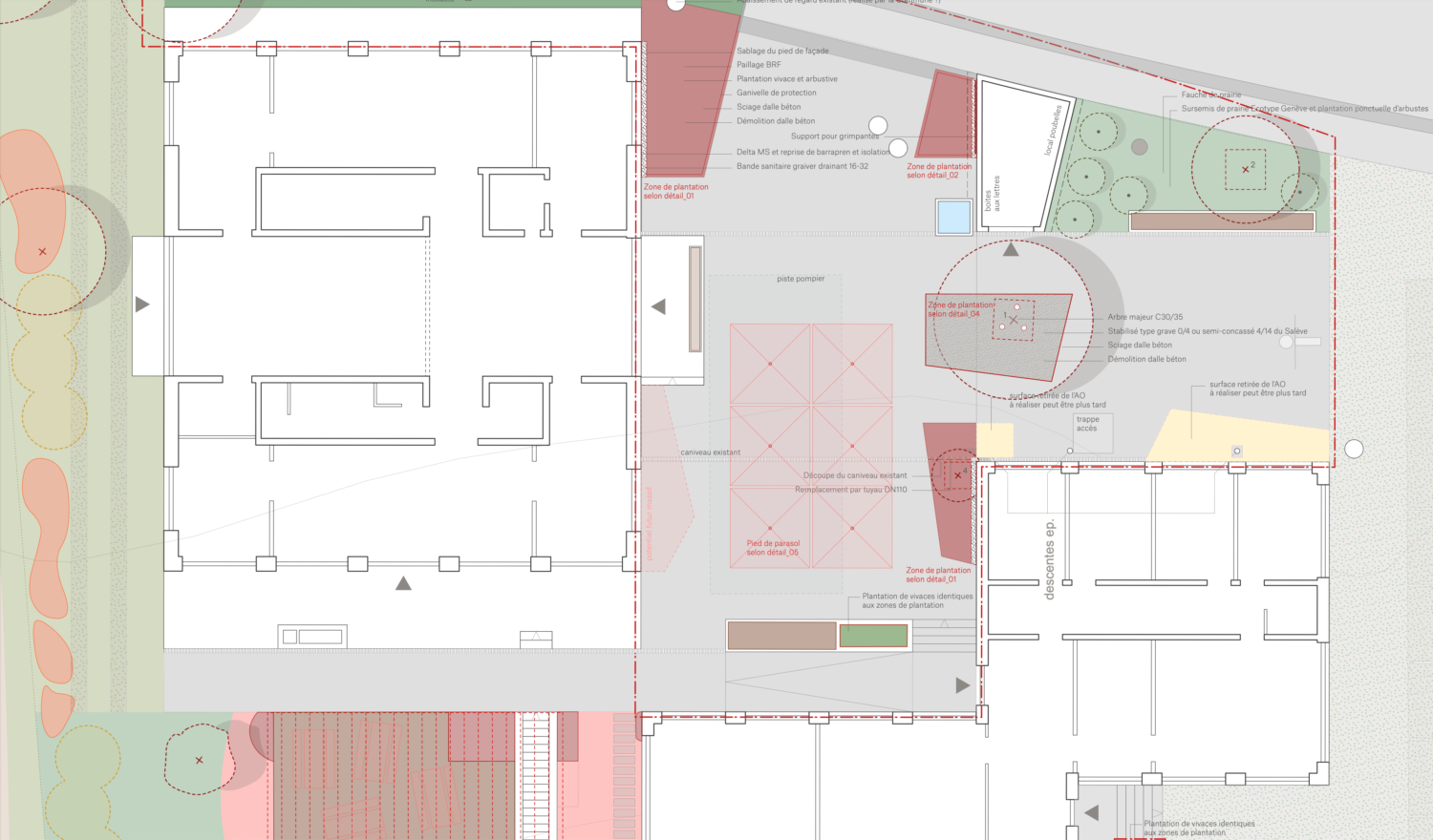 Anières plan cour