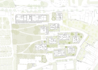 plan RDC quartier d'habitation beauregard neuchâtel