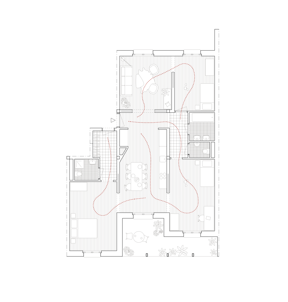 Plan étage concours logements meinier