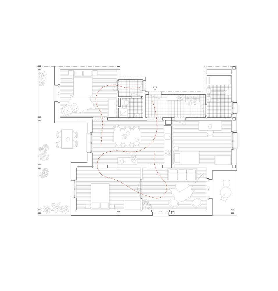 Plan étage concours logements meinier