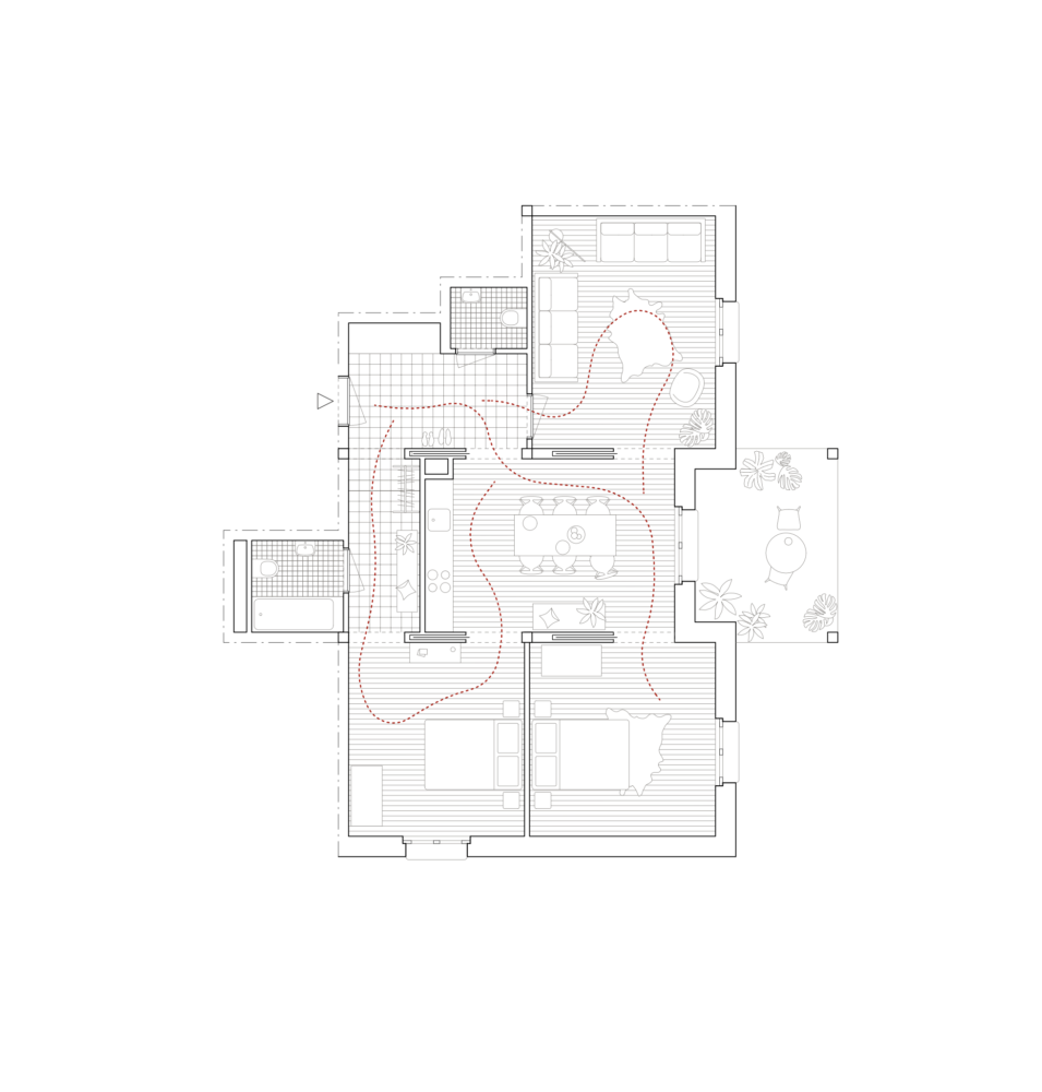 Plan étage concours logements meinier