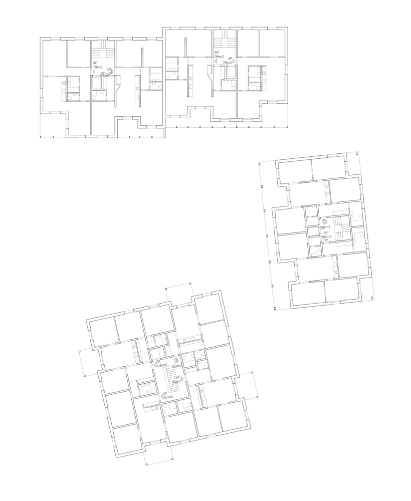 Plan étage concours logements meinier