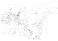 Renaturation du Nant d'Avril, croquis